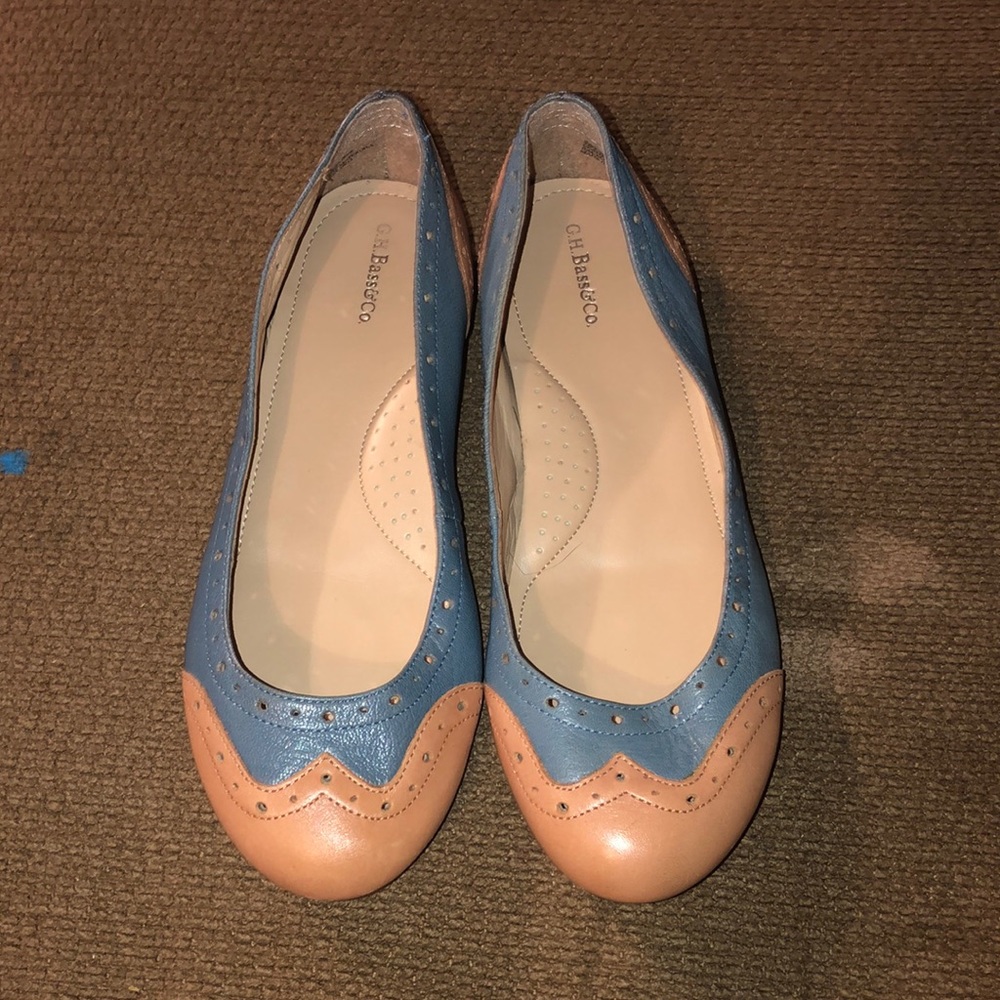 G. H. Bass & Co. vintage wingtip flats -Sz 7